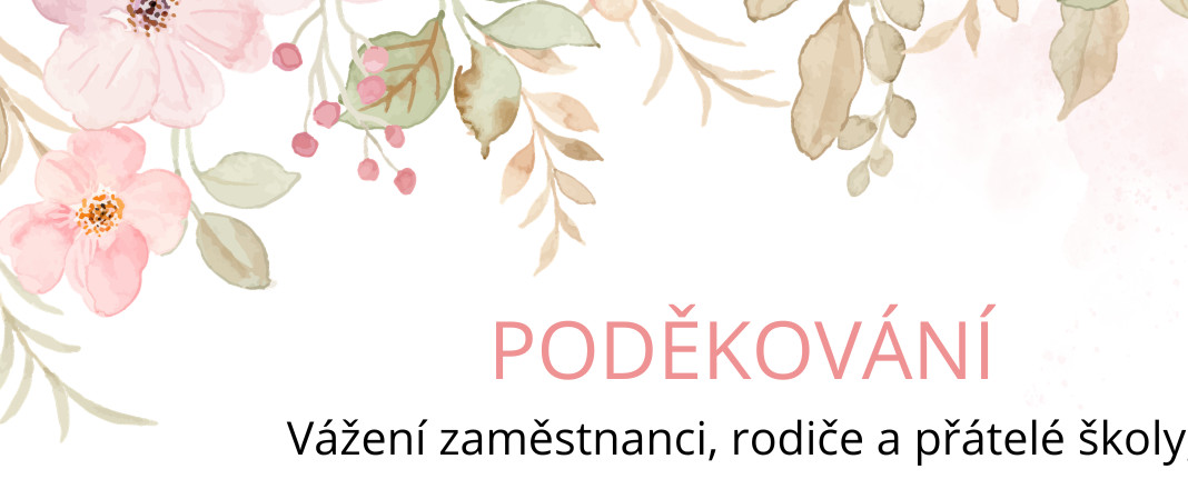 PODĚKOVÁNÍ